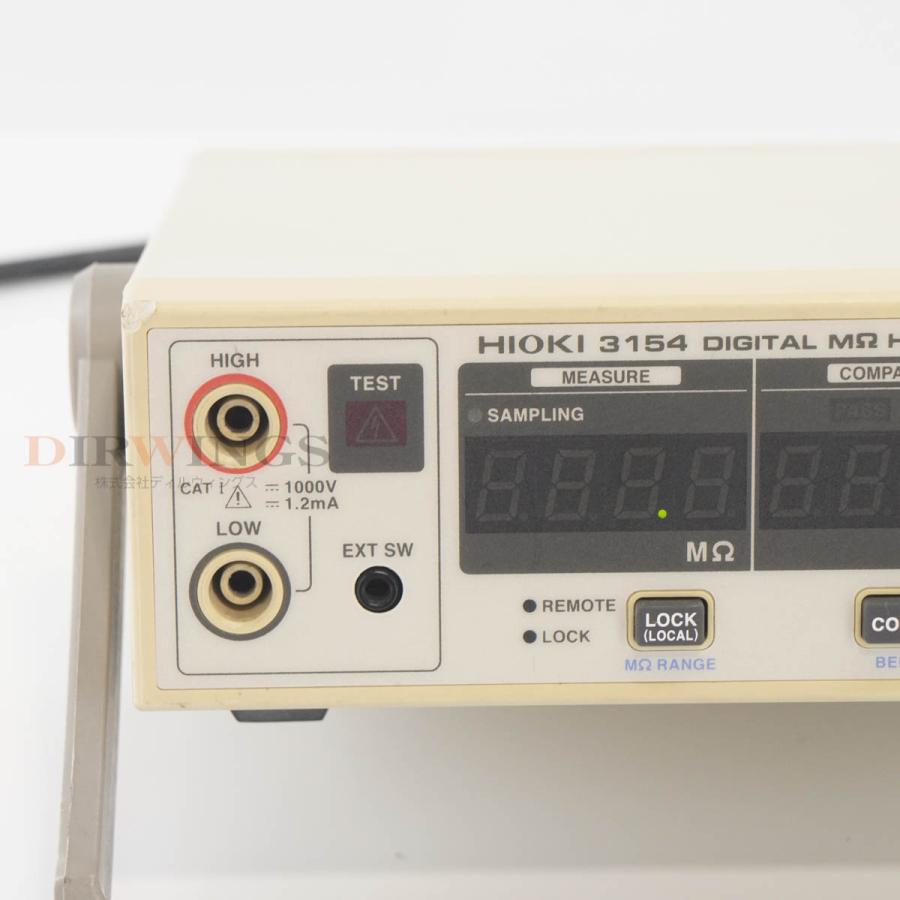[DW]USED 8日保証 HIOKI 3154 DIGITAL MΩ HiTESTER 絶縁抵抗試験器 [06461-0023] : ソク ...