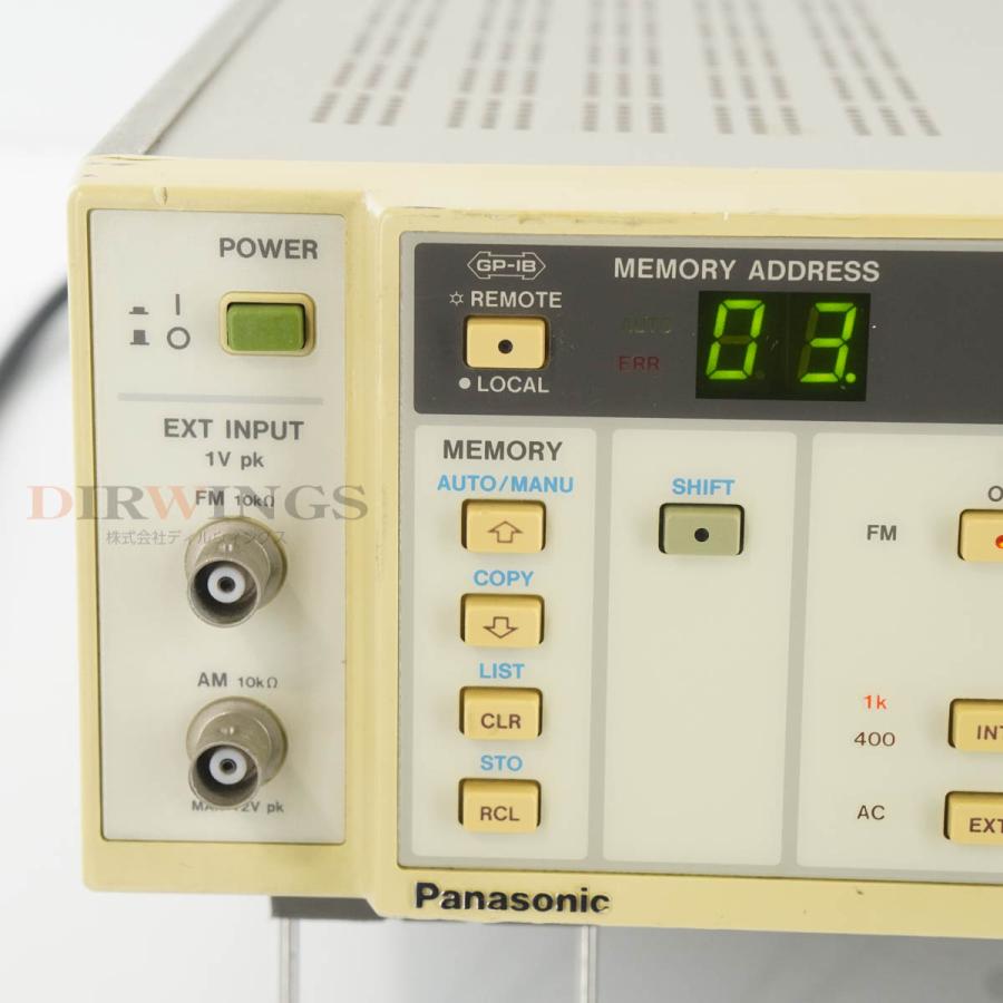 DW]USED 8日保証 Panasonic VP-8120A FM/AM Signal Generator 信号発生