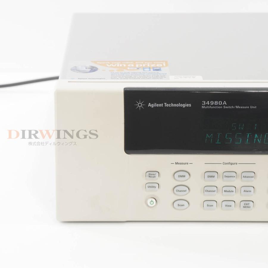 [DW]USED 8日保証 Agilent 34980A LXI Multifunction Switch/Measure Unit マルチ ...