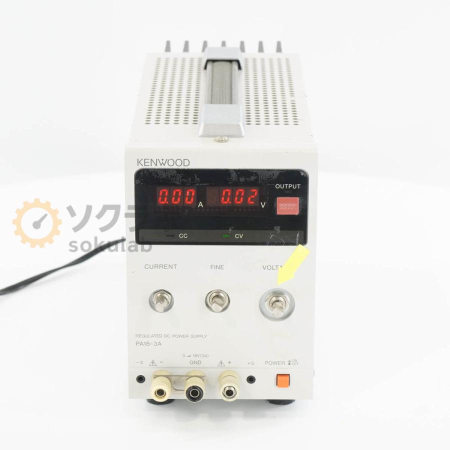 DW]USED 8日保証 KENWOOD PA18-3A PA-A REGULATED DC POWER SUPPLY
