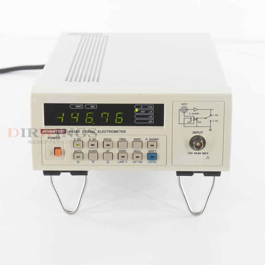 8日保証 6台入荷 ADVANTEST R8240 DIGITAL ELECTROMETER デジタルエレクトロメーター 【BERKELEY】 [06623-0001]