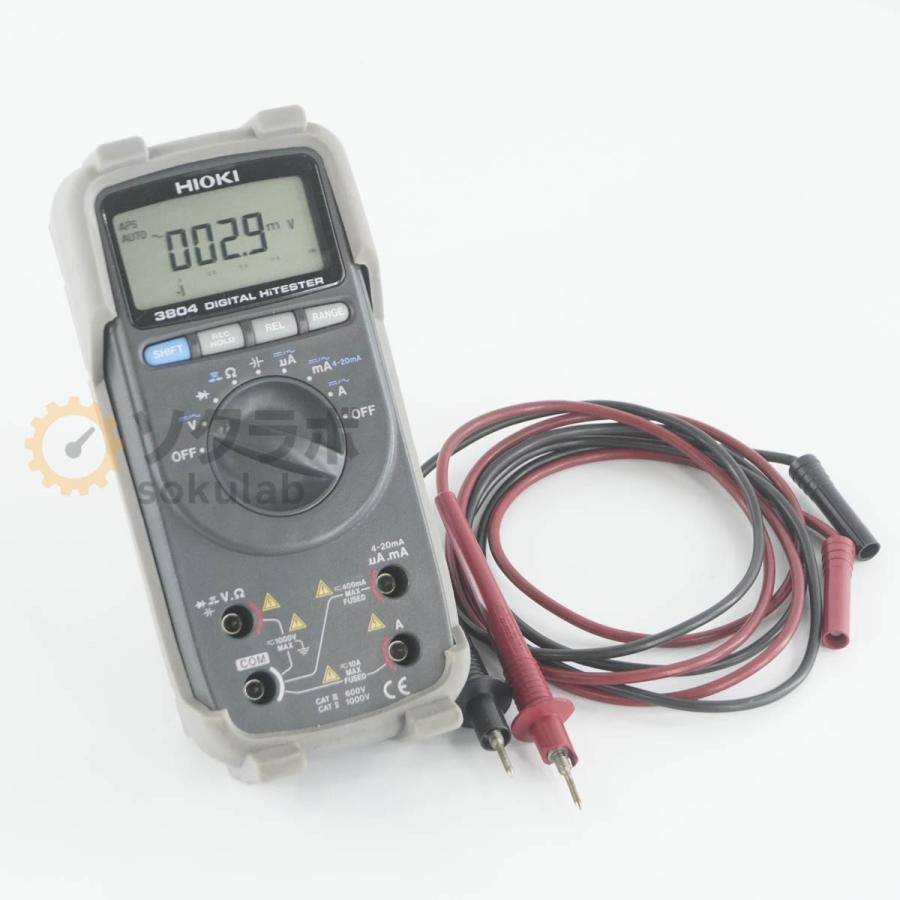 DW]USED 8日保証 HIOKI 3804 DIGITAL HiTESTER デジタルハイテスター 