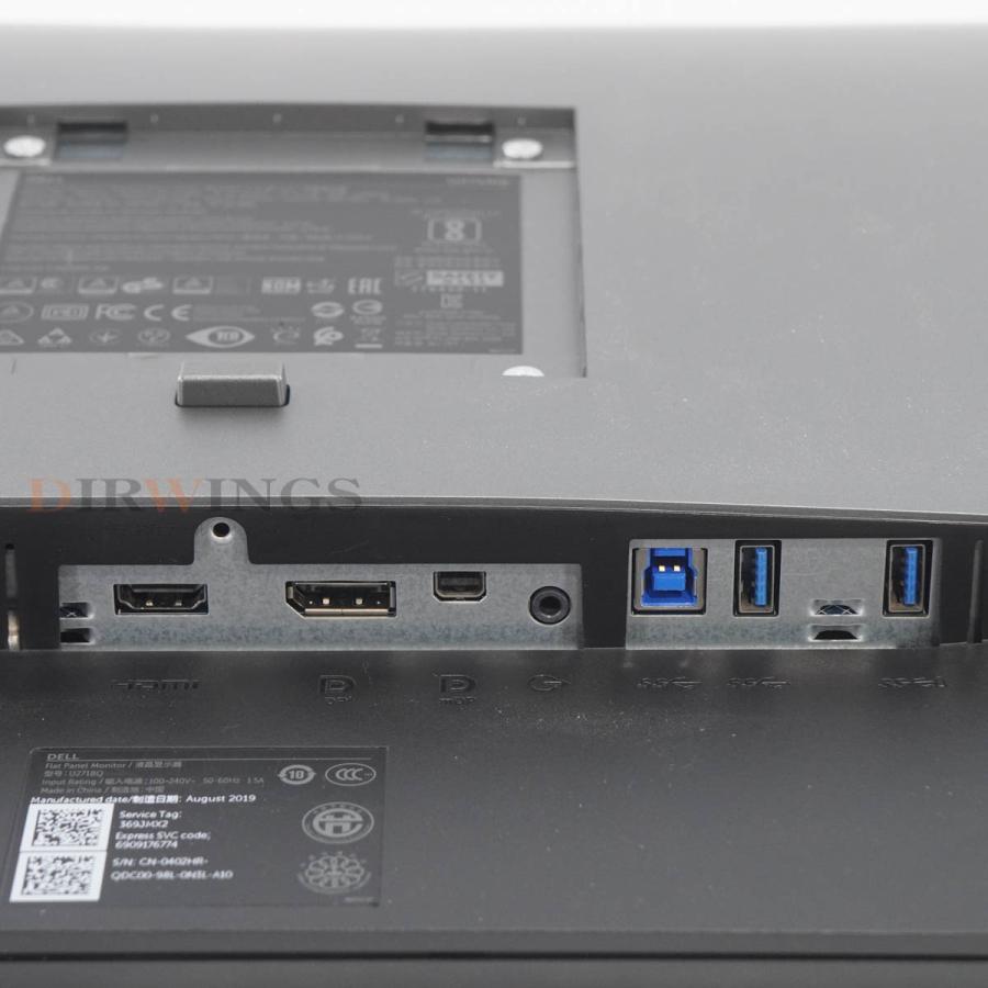 DELL - DELL U2718QM 使用僅か メーカー保証有 PG]USED 8日保証 2019年製 DELL U2718Q 27型 4K モニター 液晶