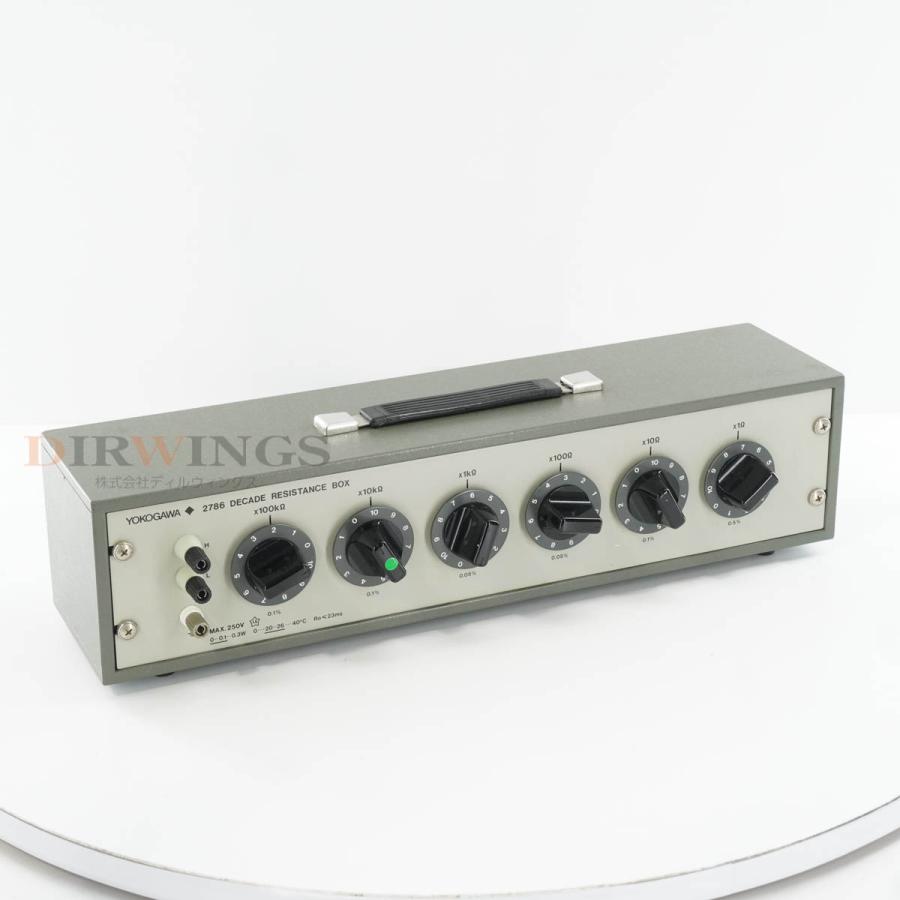 エフィセット15 DW]USED 8日保証 YOKOGAWA 2786 20 DECADE RESISTANCE BOX 6ダイヤル