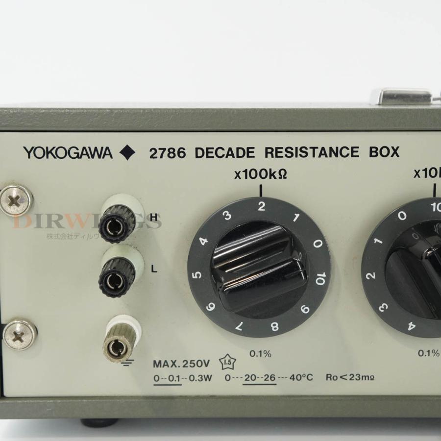 DW]USED 8日保証 YOKOGAWA 2786 20 DECADE RESISTANCE BOX 6ダイヤル