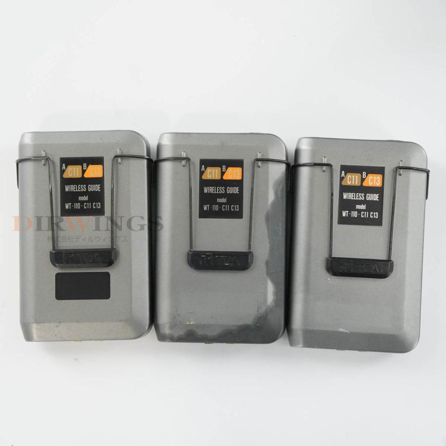 保証なし セット TOA WT-110-C11 C13 BC-1100-4 WIRELESS GUIDE ワイヤレスガイド 携帯型受信機 【大切】 充電器付 取扱説...[06702-0024]