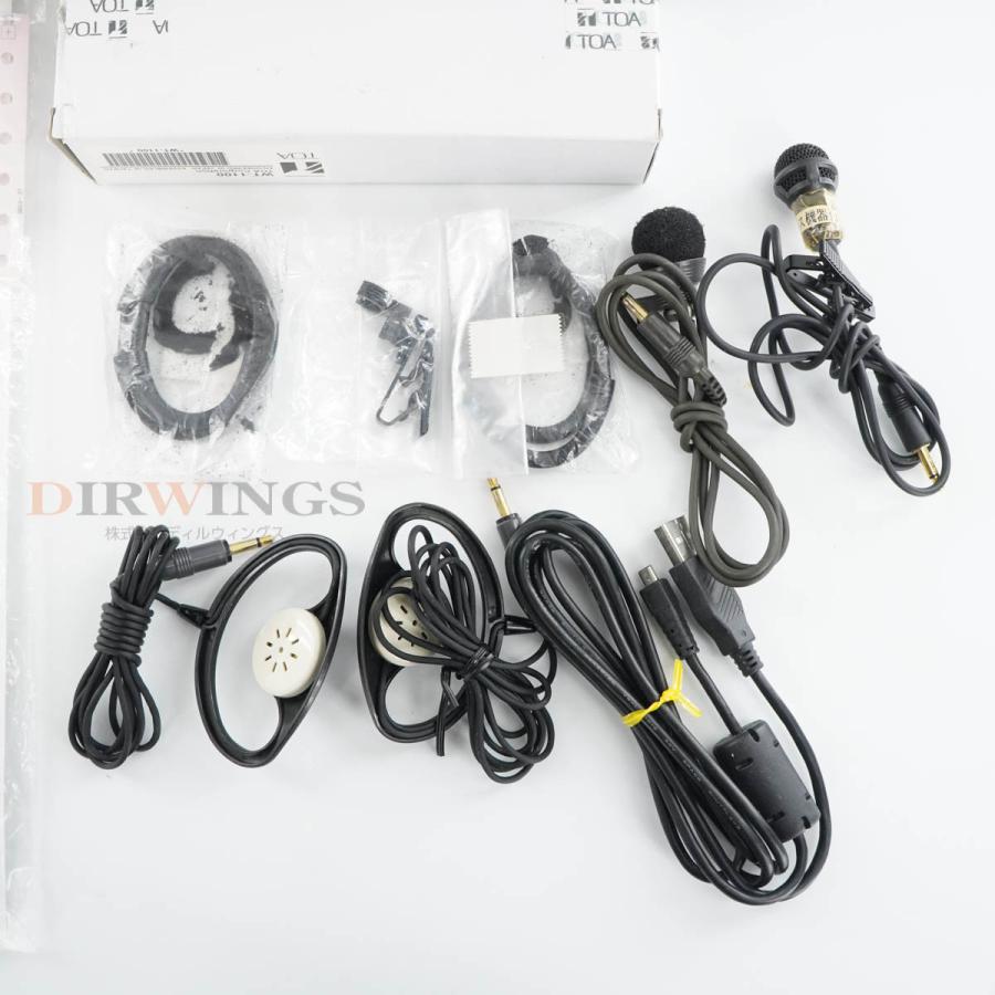 保証なし セット TOA WT-110-C11 C13 BC-1100-4 WIRELESS GUIDE ワイヤレスガイド 携帯型受信機 【大切】 充電器付 取扱説...[06702-0024]