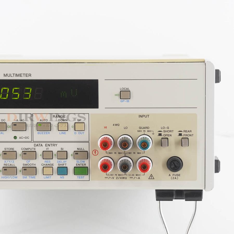 [DW]USED 8日保証 ADVANTEST R6871E DIGITAL MULTIMETER デジタルマルチメーター [06702 ...