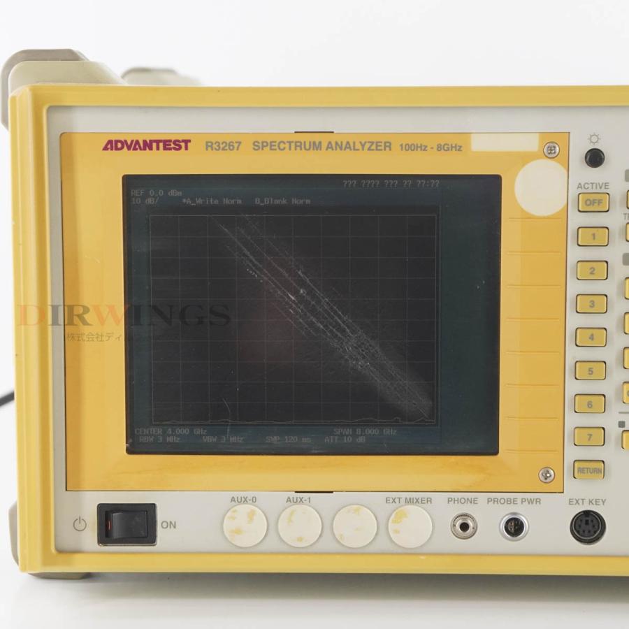 [DW]USED 8日保証 ADVANTEST R3267 SPECTRUM ANALYZER スペクトラムアナライザー OPT 01 21 ...