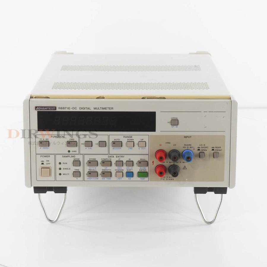 [JB]USED 保証なし ADVANTEST R6871E-DC DIGITAL MULTIMETER デジタルマルチメーター [06702 ...