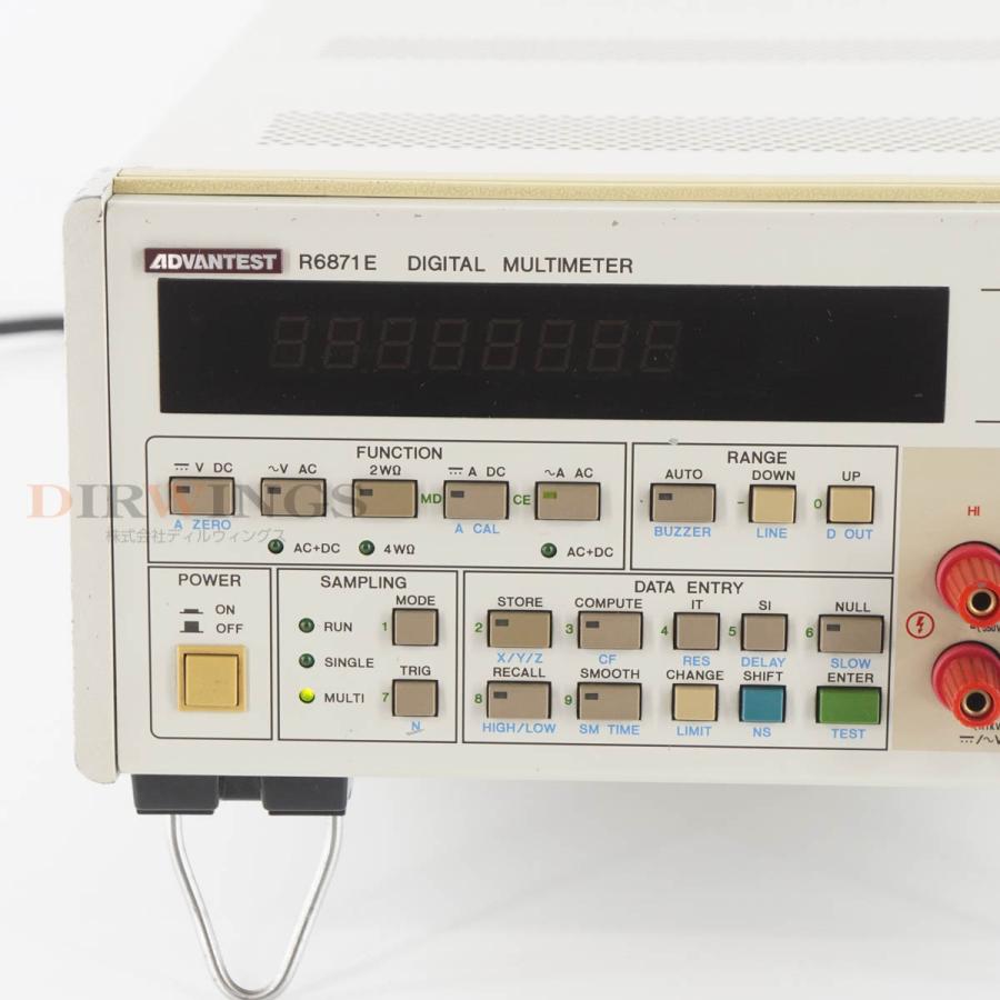 [JB]USED 保証なし ADVANTEST R6871E DIGITAL MULTIMETER デジタルマルチメーター [06702 ...