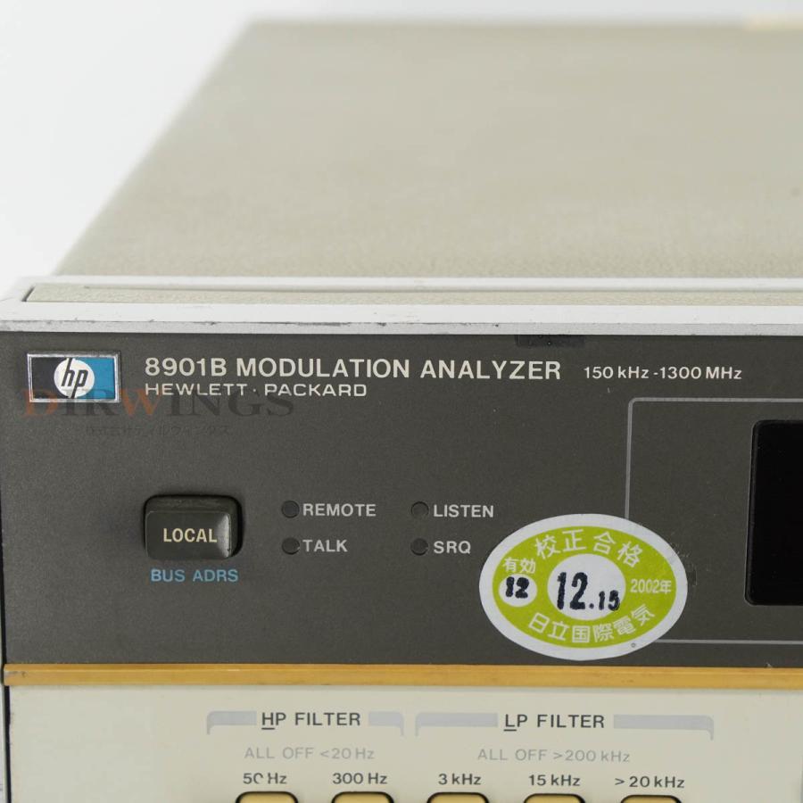 [DW]USED 8日保証 hp 8901B MODULATION ANALYZER モジュレーションアナライザー OPT 002 021 ...