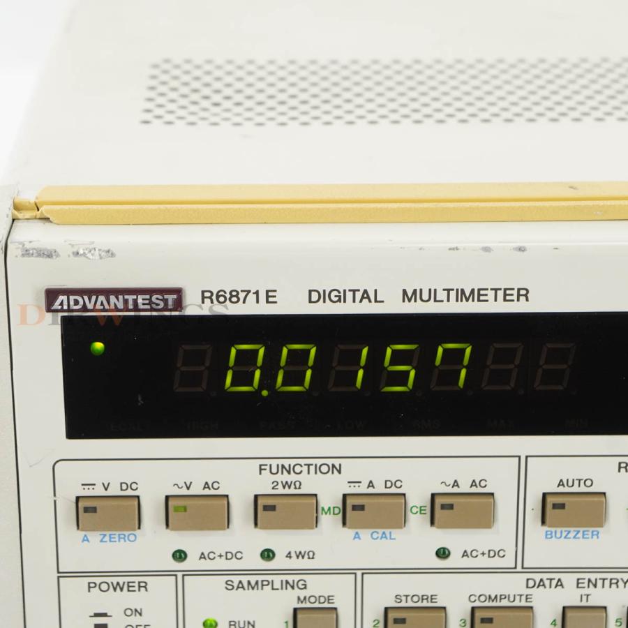 [DW]USED 8日保証 ADVANTEST R6871E DIGITAL MULTIMETER デジタルマルチメーター [06702 ...