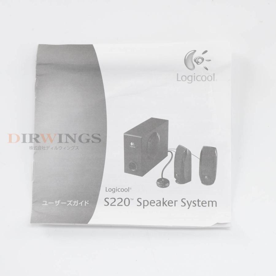 [PG]USED 8日保証 Logicool S-220 S220 2.1ch スピーカーシステム ブラック Speaker System ...