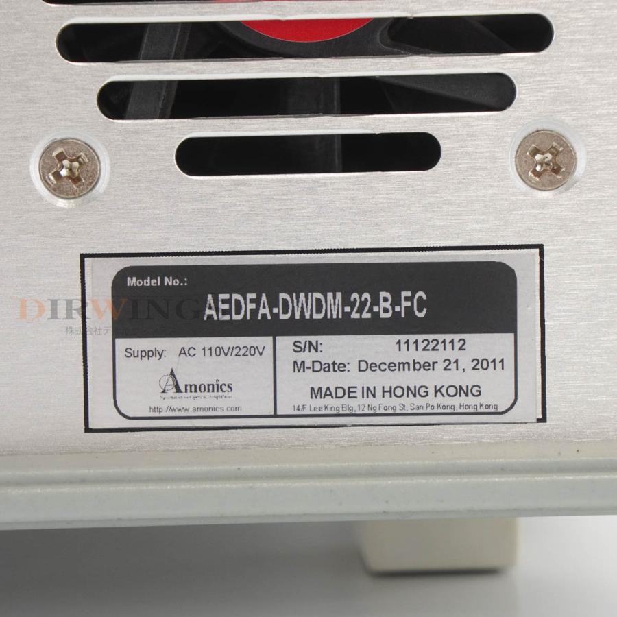 [DW]USED 8日保証 09/2023CAL Amonics AEDFA-DWDM-22-B-FC EDFA Optical Fiber ...