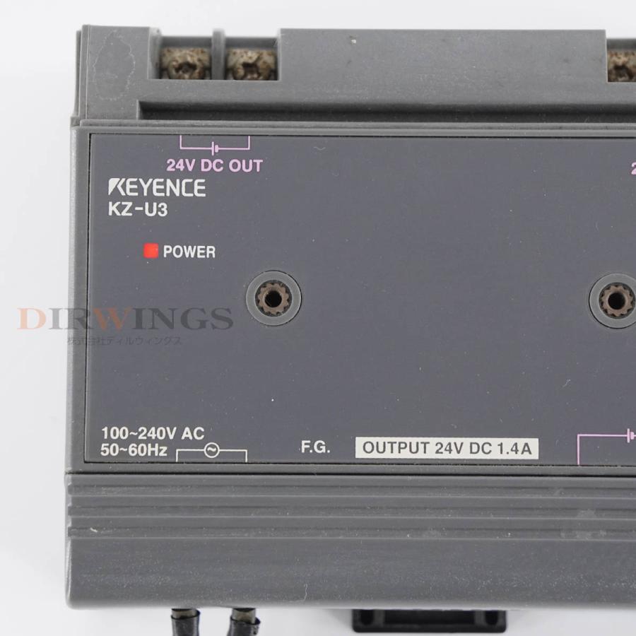 DW]USED 8日保証 KEYENCE KZ-U3 AC電源ユニット PLC プログラマブル