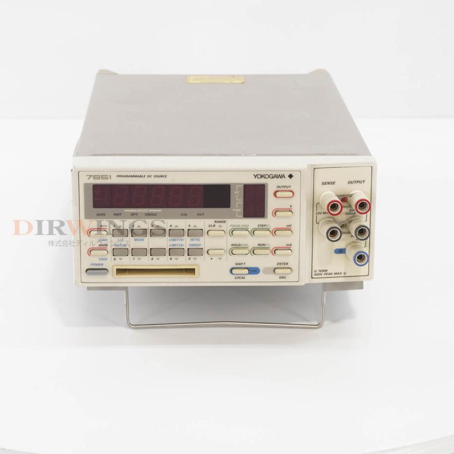 JB]USED 保証なし YOKOGAWA 7651 765101 PROGRAMMABLE DC SOURCE