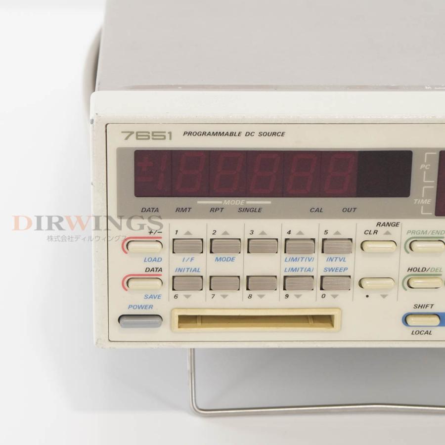 JB]USED 保証なし YOKOGAWA 7651 765101 PROGRAMMABLE DC SOURCE