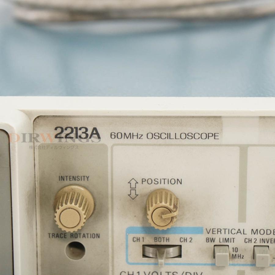[JB]USED 保証なし Tektronix 2213A OSCILLOSCOPE オシロスコープ 60MHz 電源コード [06793 ...
