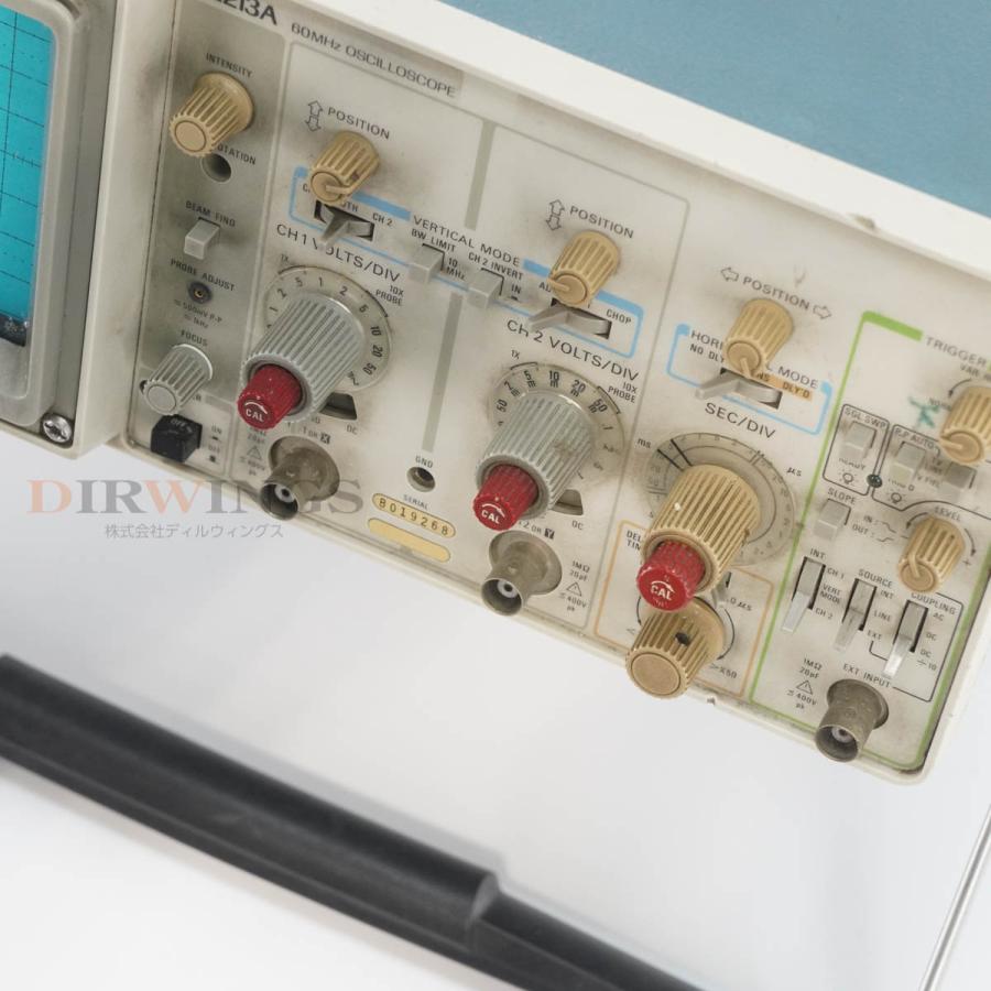 [JB]USED 保証なし Tektronix 2213A OSCILLOSCOPE オシロスコープ 60MHz 電源コード [06793 ...