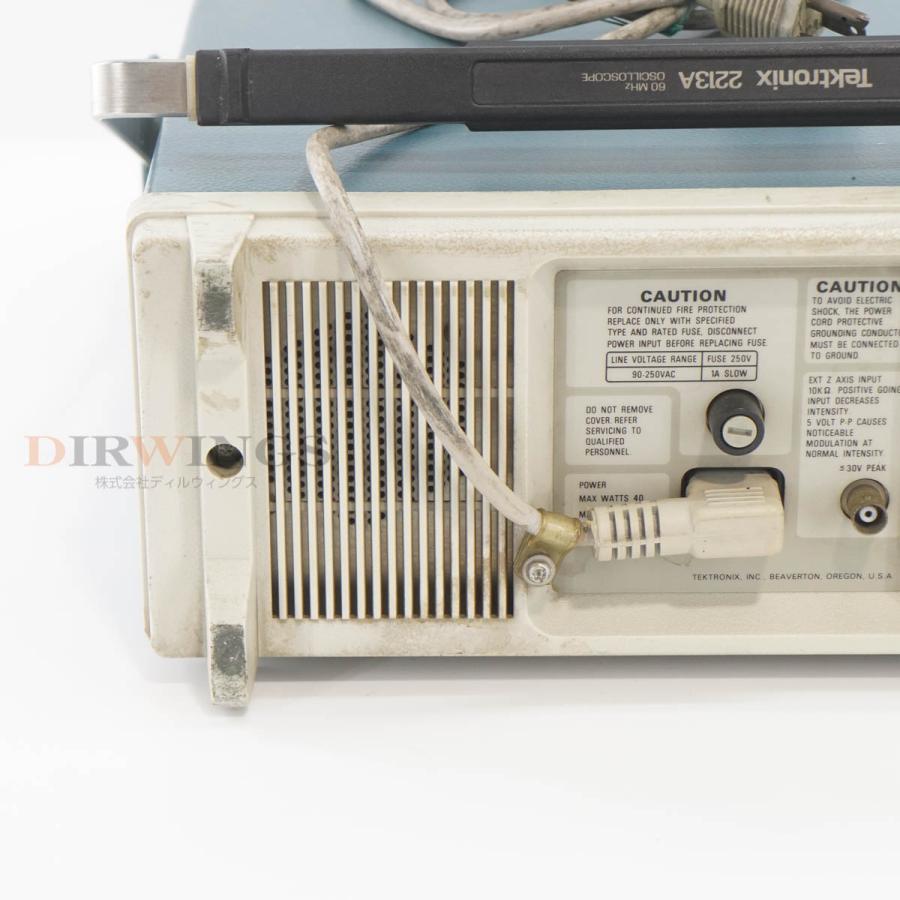 [JB]USED 保証なし Tektronix 2213A OSCILLOSCOPE オシロスコープ 60MHz 電源コード [06793 ...