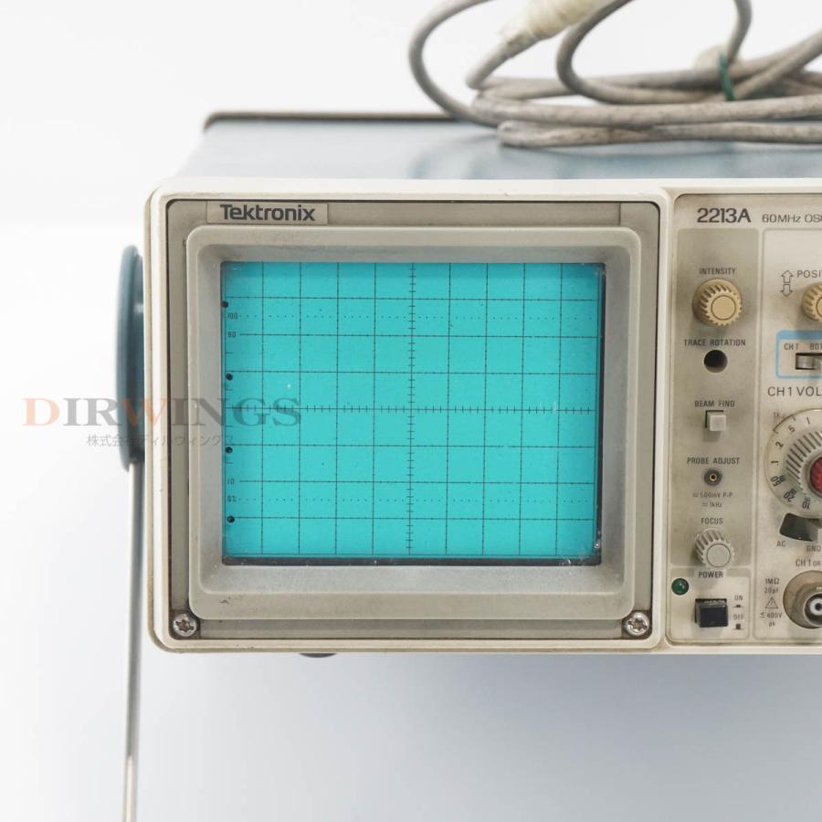 [JB]USED 保証なし Tektronix 2213A OSCILLOSCOPE オシロスコープ 60MHz 電源コード [06793 ...