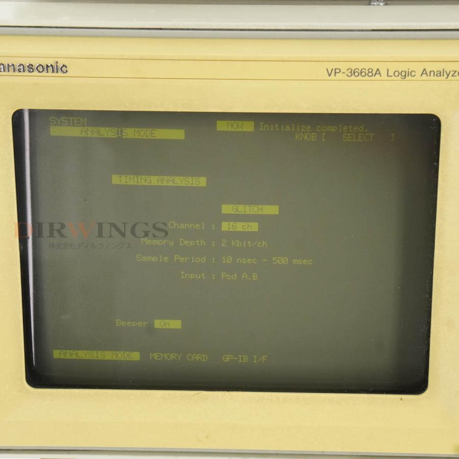 DW]USED 8日保証 Panasonic VP-3668A Logic Analyzer ロジック