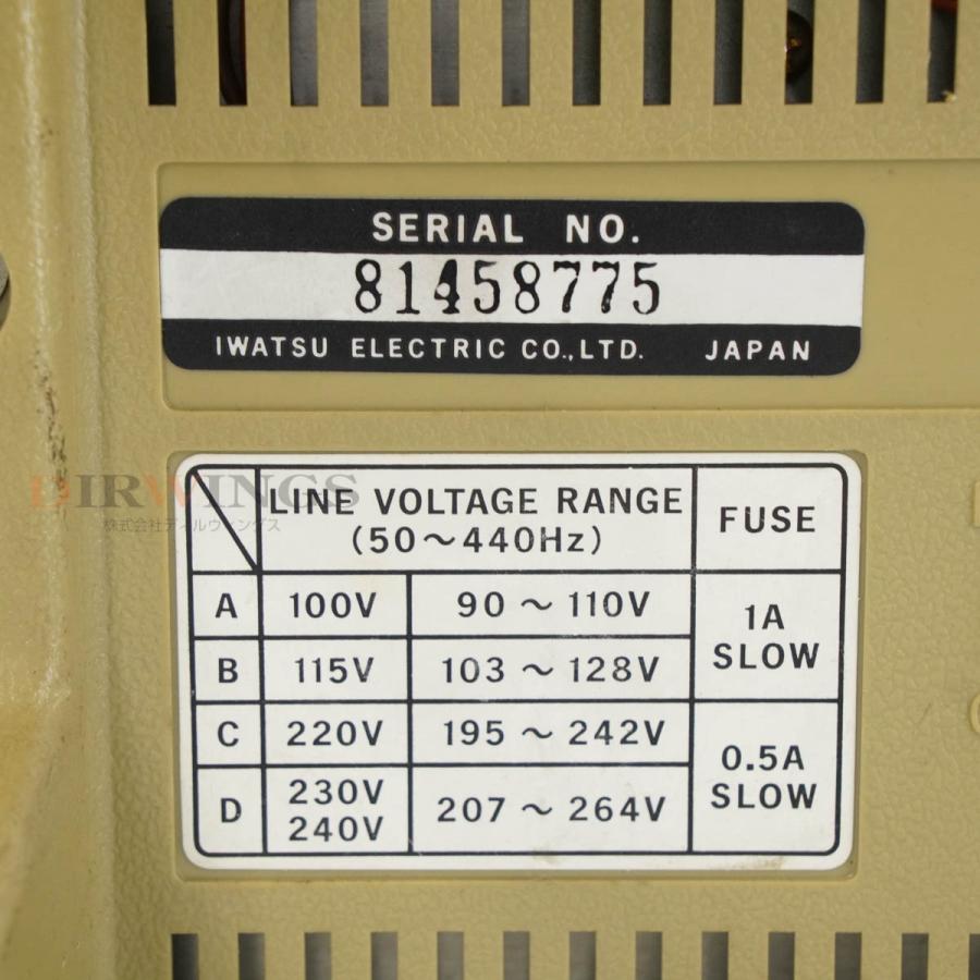 JB]USED 保証なし IWATSU SS-5705 SYNCHROSCOPE OSCILLOSCOPE シンクロ