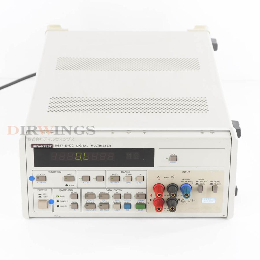 [DW]USED 8日保証 ADVANTEST R6871E-DC DMM DIGITAL MULTIMETER デジタルマルチメーター 電源 ...