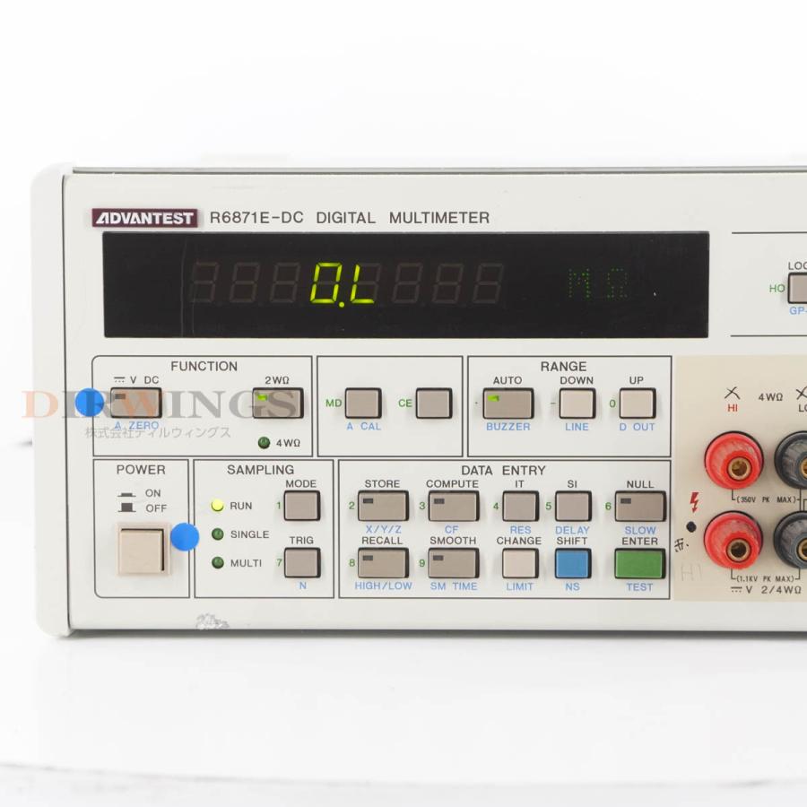 [DW]USED 8日保証 ADVANTEST R6871E-DC DMM DIGITAL MULTIMETER デジタルマルチメーター 電源 ...