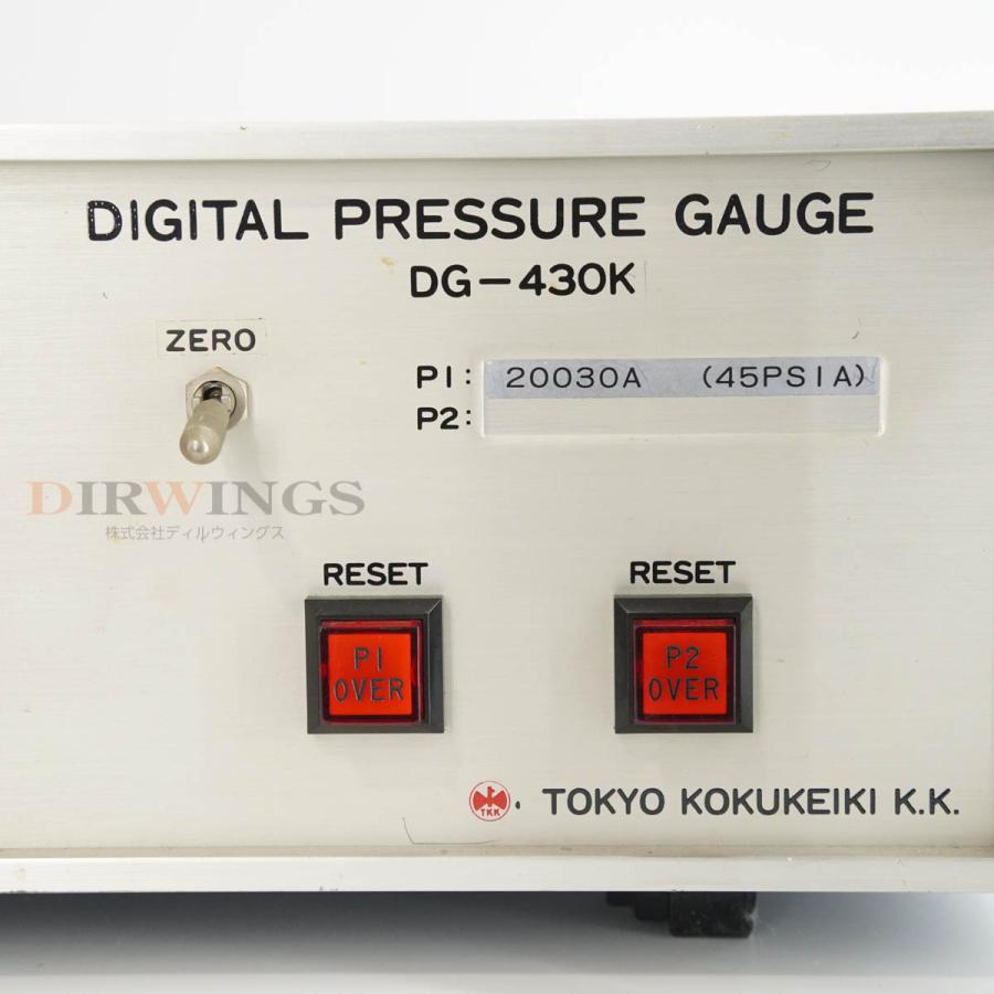 保証なし TKK TOKYO KOKUKEIKI TOKYO AIRCRAFT DG-430K TKK DIGITAL PRESSURE GAUGE デジタル圧力計 [06801-0101] 【パーム】