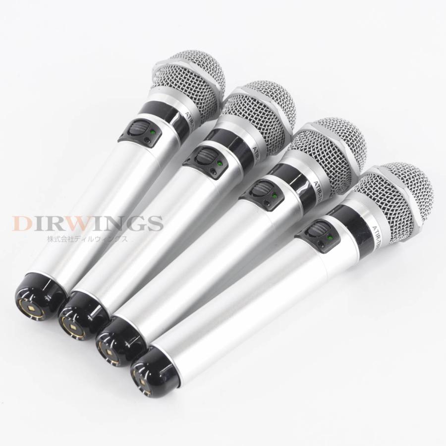 [PG]USED 8日保証 4本セット audio-technica ATIR-T880 BC702 赤外線ワイヤレスマイク 充電器付 ...