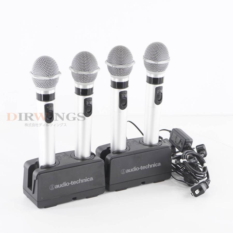 [PG]USED 8日保証 4本セット audio-technica ATIR-T88 BC702 赤外線マイク ワイヤレスマイク 充電器付 ...