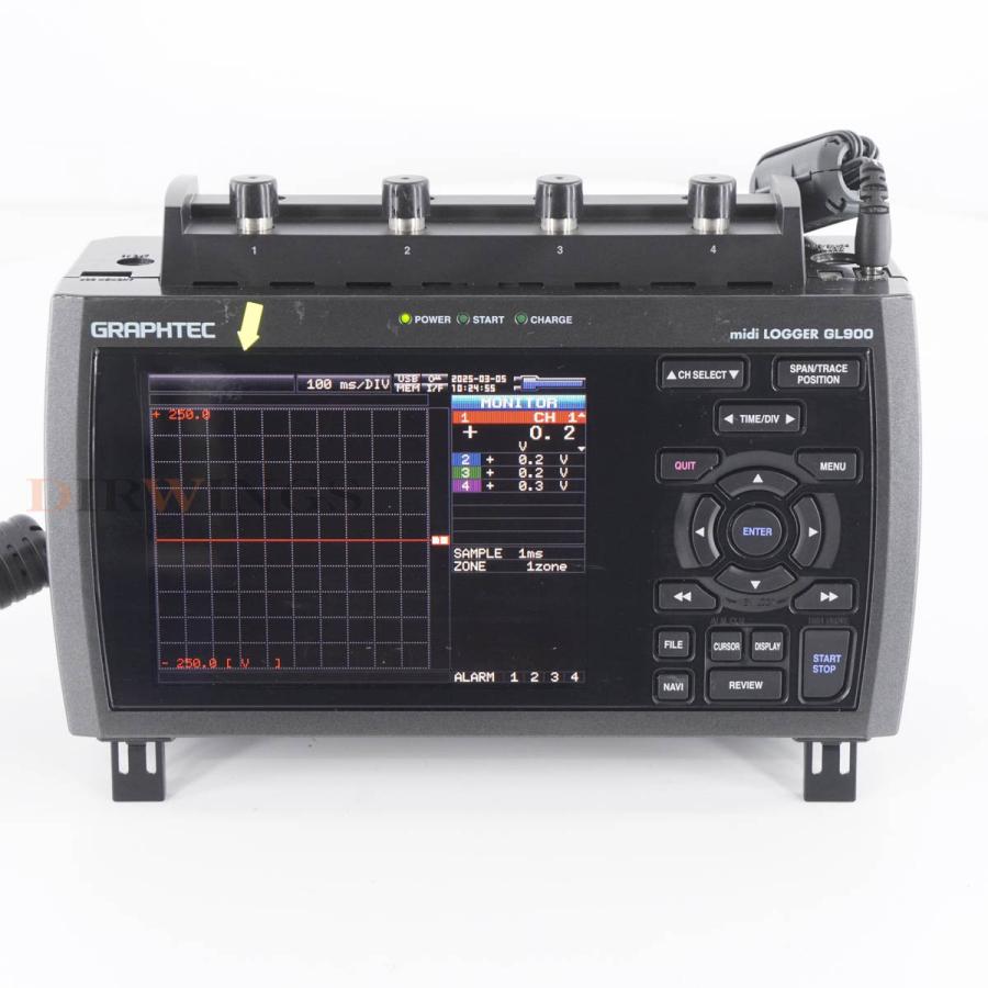 [DW]USED 8日保証 GRAPHTEC GL900 GL900-4 midi LOGGER Data Logger データロガー 4ch ...