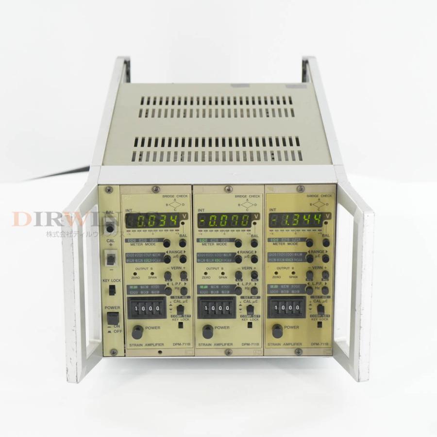 8日保証 3台搭載 KYOWA DPM-711B *3 YB-503A DPM-700B STRAIN AMPLIFIER 動ひずみ測定器 ストレインアンプ [06820-0781] 【ハバード】