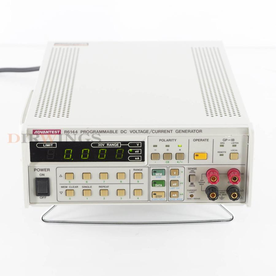DW]USED 8日保証 ADVANTEST R6144 PROGRAMMABLE DC VOLTAGE/CURRENT