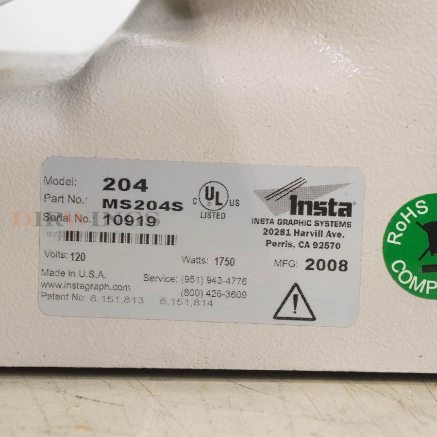[PG]USED 8日保証 INSTA GRAPHIC SYSTEMS 204 MS204S ヒートプレス機 Heat Press ...