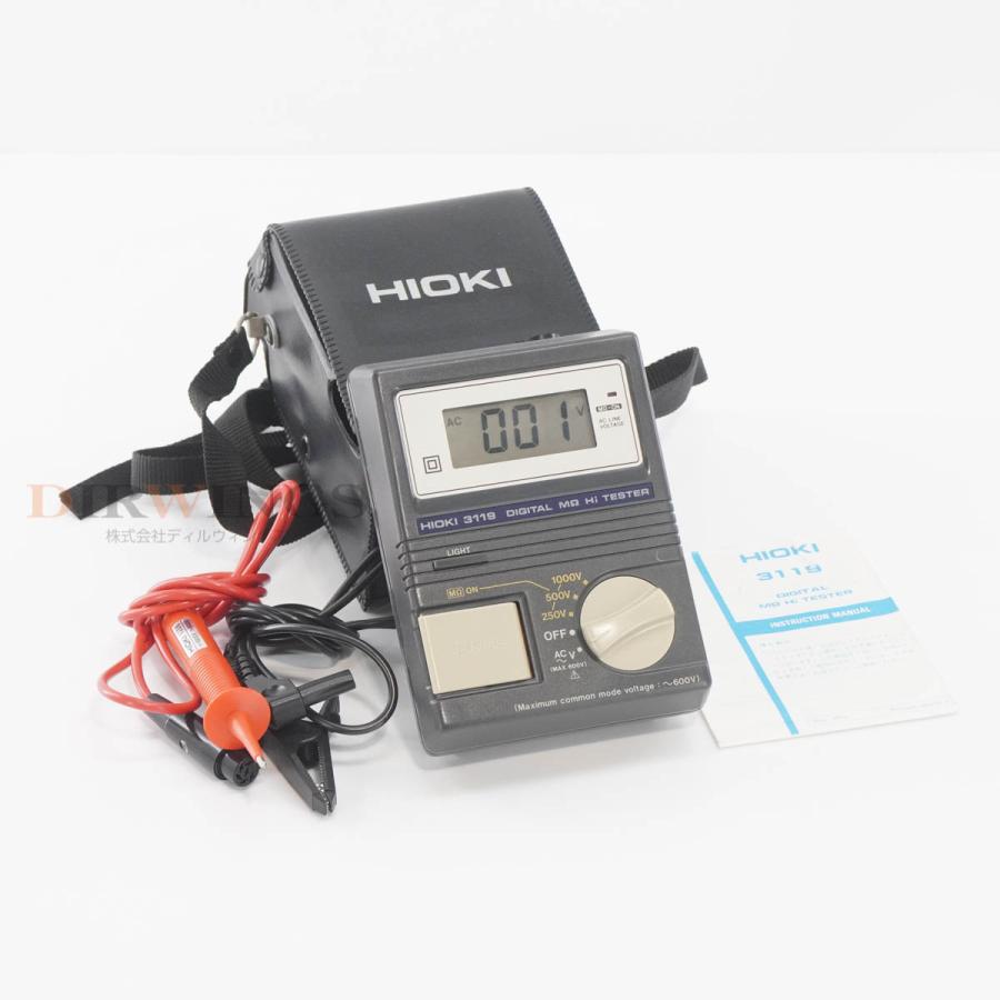 DW]USED 8日保証 HIOKI 3119 3119-11 DIGITAL MΩ Hi TESTER 絶縁抵抗計
