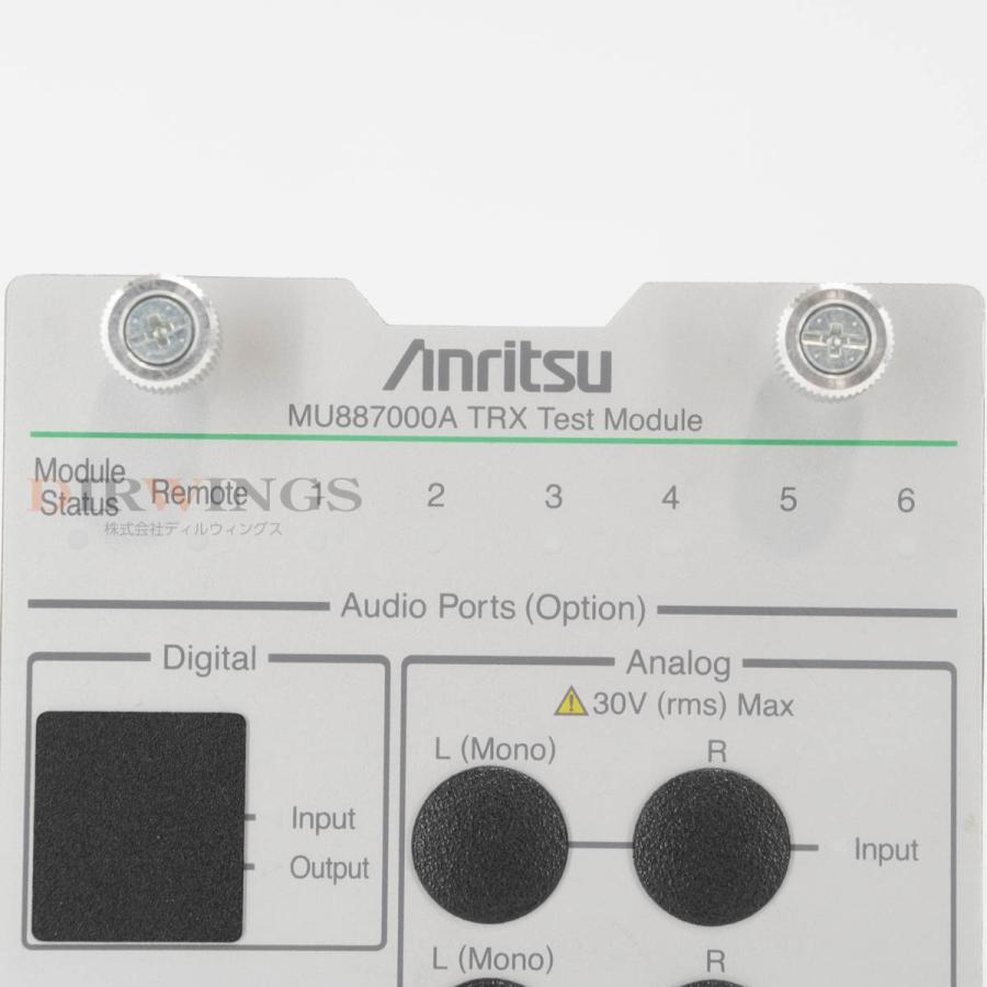 保証なし Anritsu MU887000A TRX Test Module MT8870A 送受信テストモジュール OPT 001 ソフトウェア [06912-0141] 【受信】