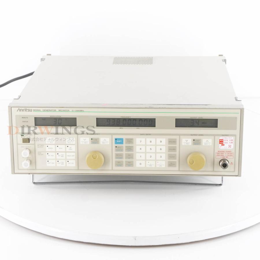 DW]USED 8日保証 Anritsu MG3602A SIGNAL GENERATOR シグナル 