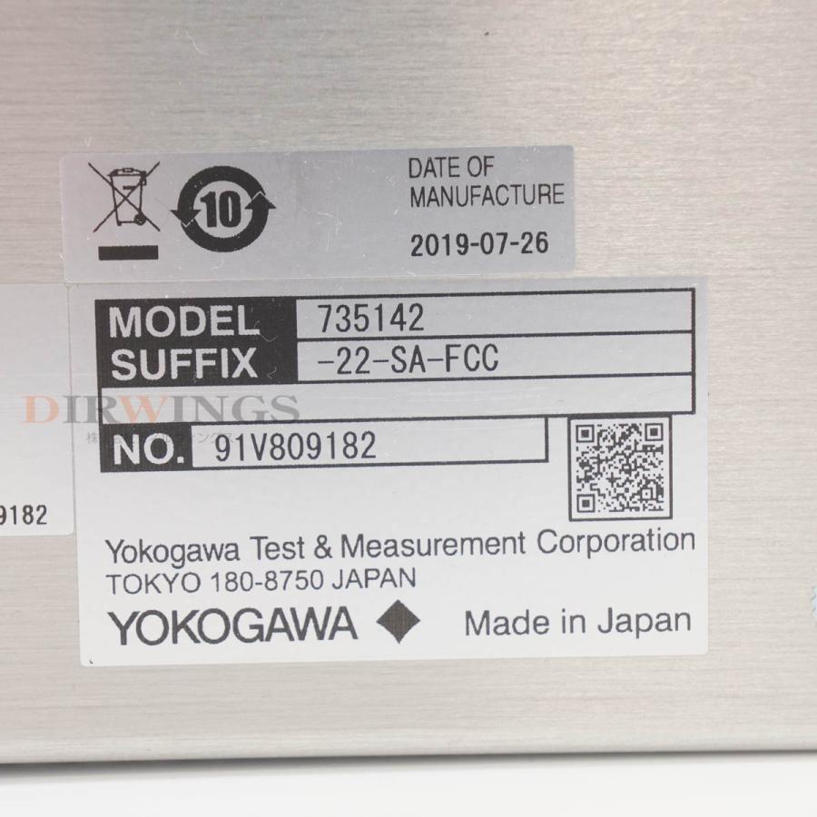 8日保証 次期校正2024年12月 YOKOGAWA AQ2200-421 735142-22-SA-FCC OSW MODULE OSWモジュール AQ2200Series AQ22...[06980-0438] 【Psychrometer】