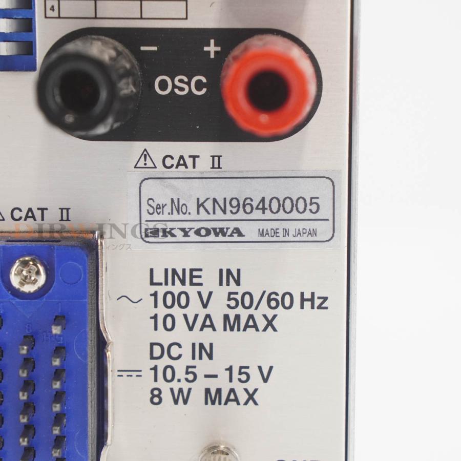 8日保証 次期校正2025年3月 KYOWA DPM-913B DPM-900 STRAIN AMPLIFIER 動ひずみ測定器 【MaintenancePRO】 ストレインアンプ 電源コー...[06980-0524]