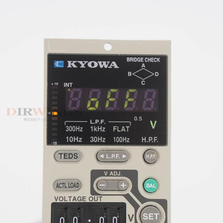 8日保証 次期校正2025年3月 KYOWA DPM-913B DPM-900 STRAIN AMPLIFIER 動ひずみ測定器 【MaintenancePRO】 ストレインアンプ 電源コー...[06980-0524]