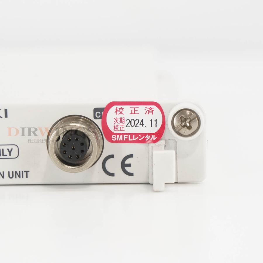 8日保証 次期校正2024年11月 HIOKI U8969 STRAIN UNIT ストレインユニット MEMORY HiCORDER 【表裏】 メモリハイコーダ用 ...[06980-0578]