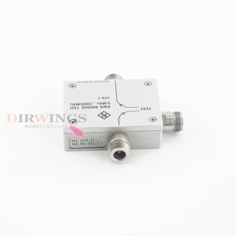 [DW]USED 8日保証 Rohde & Schwarz ZRB2 802.1018.73 SWR BRIDGE SWRブリッジ 5MHz ...