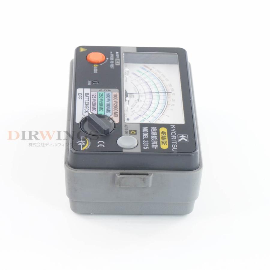DW]USED 8日保証 KYORITSU 3315 4RANGE INSULATION TESTER 絶縁抵抗計 
