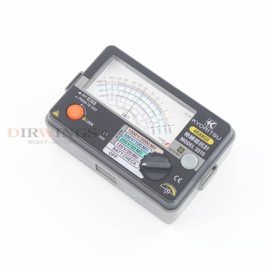 DW]USED 8日保証 KYORITSU 3315 4RANGE INSULATION TESTER 絶縁