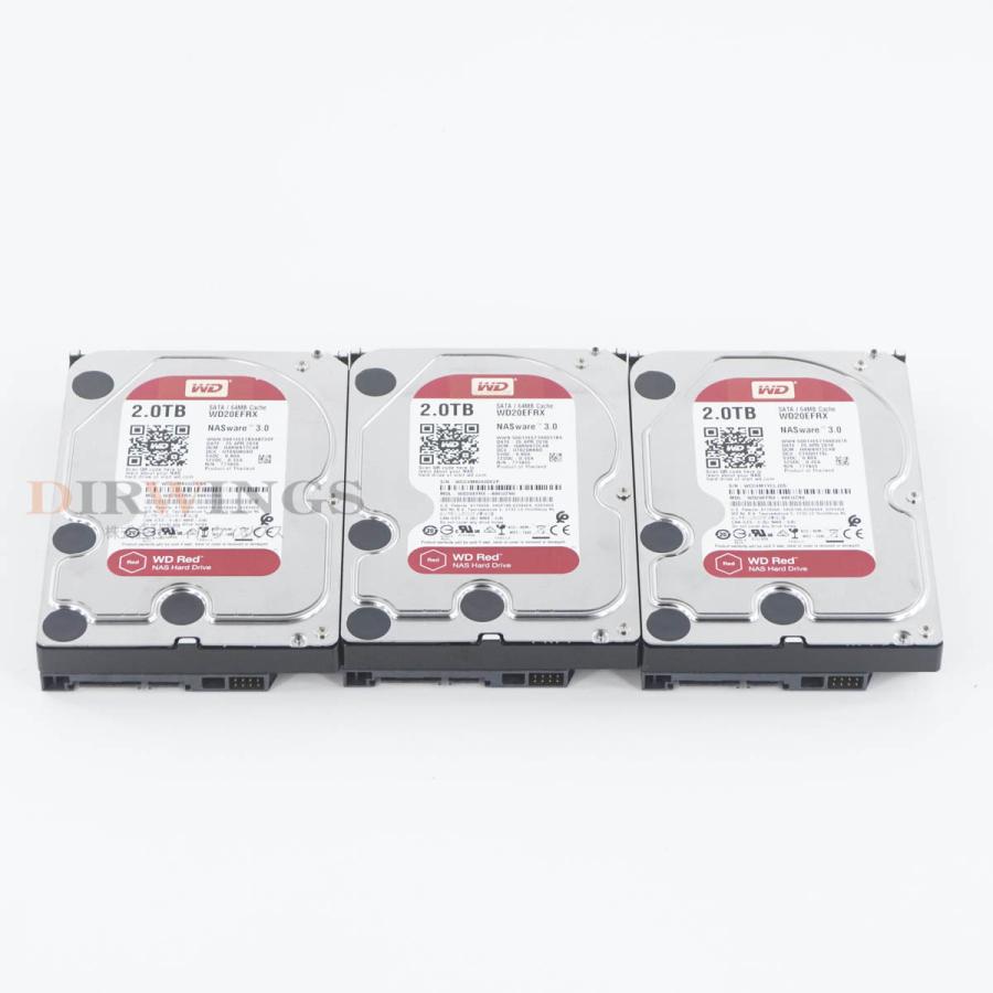 PG]USED 8日保証 3台セット 使用53622h Western Digital WD20EFRX WD
