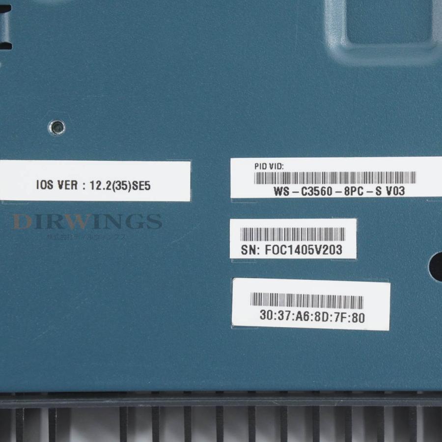 PG]USED 8日保証 3台セット CISCO WS-C3560-8PC-S Catalyst 3560 PoE-8