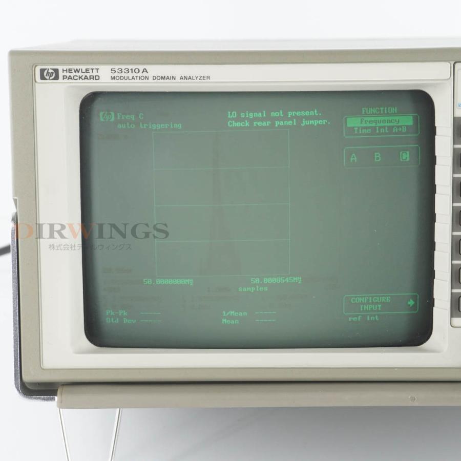 [JB]USED 保証なし hp 53310A MODULATION DOMAIN ANALYZER モジュレーションドメインアナライザー ...